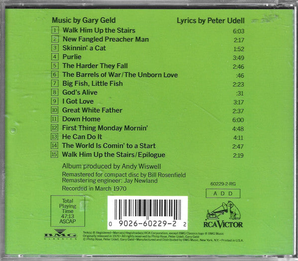 Gary Geld : "Purlie" - The Original Broadway Cast Recording (CD, Album, RE)