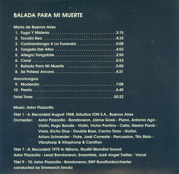 Astor Piazzolla : Astor Piazzolla (10xCD, Comp, RE + Box)