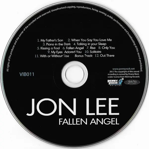 Jon Lee (5) : Fallen Angel (CD, Album)
