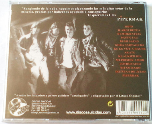 Piperrak : Arde Ribera (CD, Album, RE)