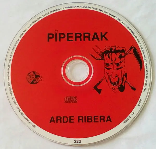 Piperrak : Arde Ribera (CD, Album, RE)