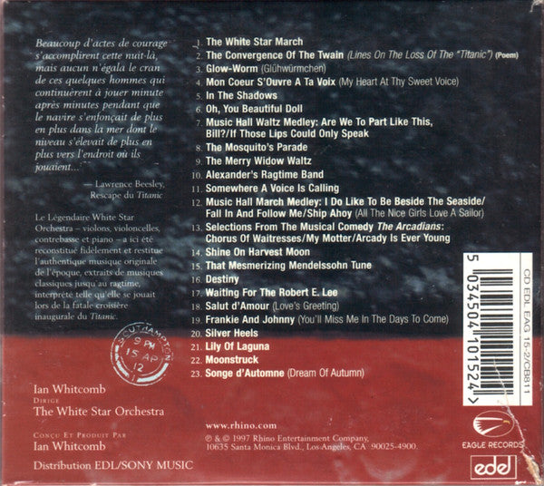 The White Star Orchestra : Titanic: La Musique Qui Se Jouait Lors Du Voyage Fatal (CD, Album, Dig)