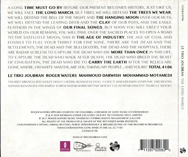 Trio Joubran : The Long March (CD, Album, Dig)
