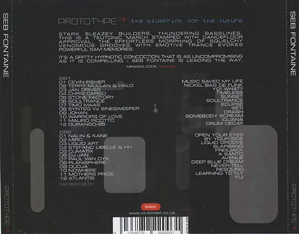 Seb Fontaine : Global Underground Prototype > 2 (2xCD, Mixed)