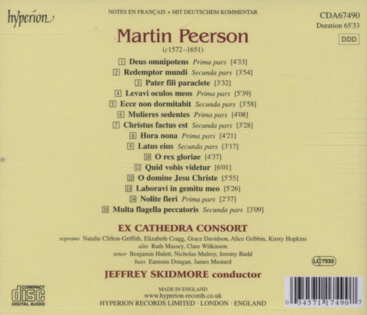 Martin Peerson / Ex Cathedra (2), Jeffrey Skidmore : Latin Motets (CD, Album)