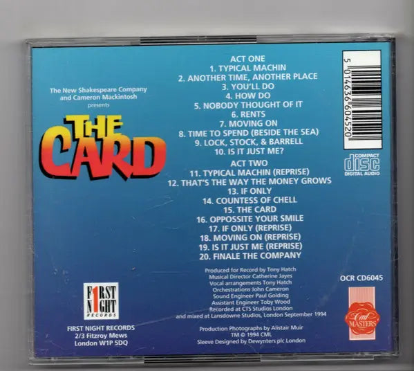 Various : The Card (1994 London Cast Recording) (CD, Album)
