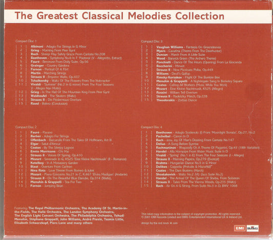 Various : HMV - The Greatest Classical Melodies Collection (4xCD, Comp)