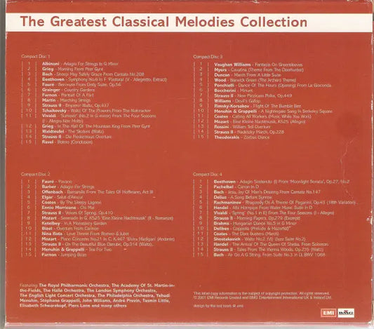 Various : HMV - The Greatest Classical Melodies Collection (4xCD, Comp)