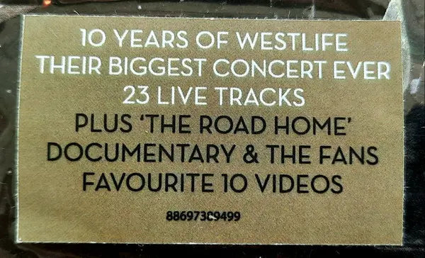 Westlife : 10 Years Of Westlife: Live At Croke Park Stadium (DVD-V, Promo, PAL, All)