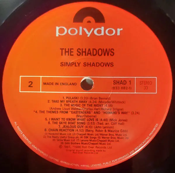 The Shadows : Simply ... Shadows (LP, Album)