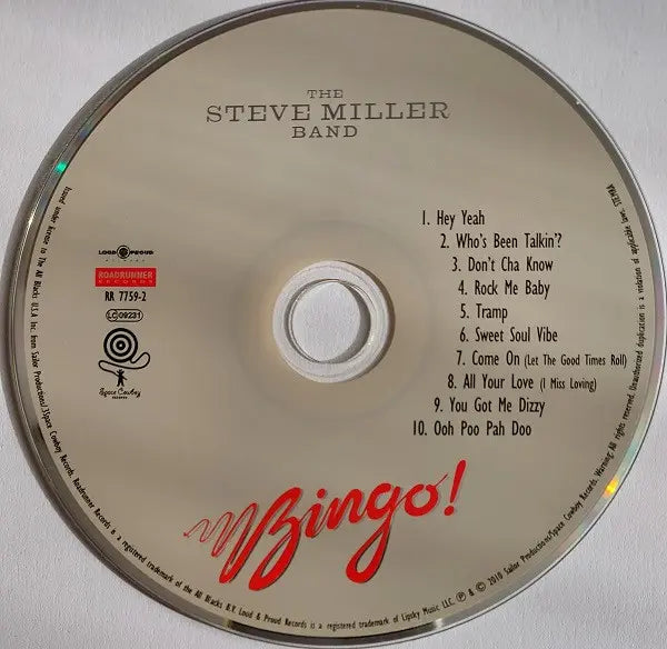 Steve Miller Band : Bingo! (CD, Album, Tri)