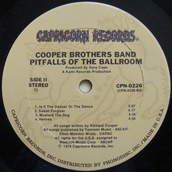 Cooper Brothers : Pitfalls Of The Ballroom (LP, Album, Ter)