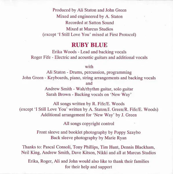 Ruby Blue : Almost Naked (CD, Album)
