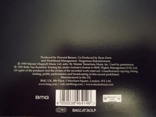 Motörhead : Sacrifice (LP, Album, RE)