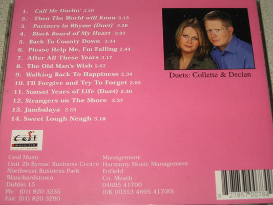 Collette O' Hare & Jive Beat Country Band : Call Me Darlin' (CD, Album)
