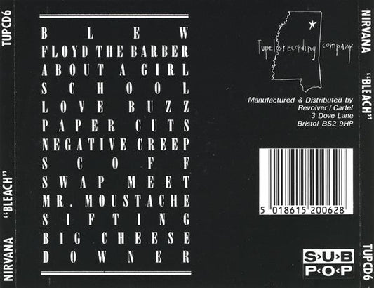 Nirvana : Bleach (CD, Album, RE)