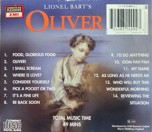 Lionel Bart With Jon Pertwee, Jim Dale, Nicolette Roeg : Oliver (CD, Album)