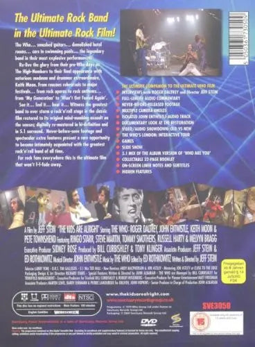 The Who : The Kids Are Alright (2xDVD-V, Multichannel, NTSC, Spe)