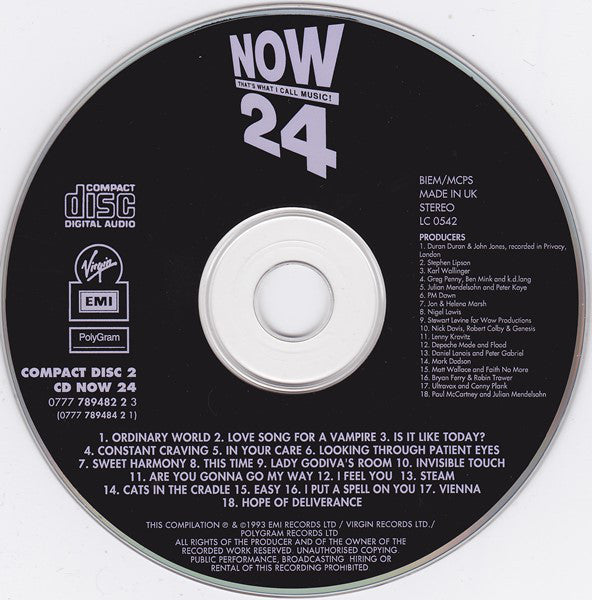 Various : Now That's What I Call Music! 24 (2xCD, Comp)