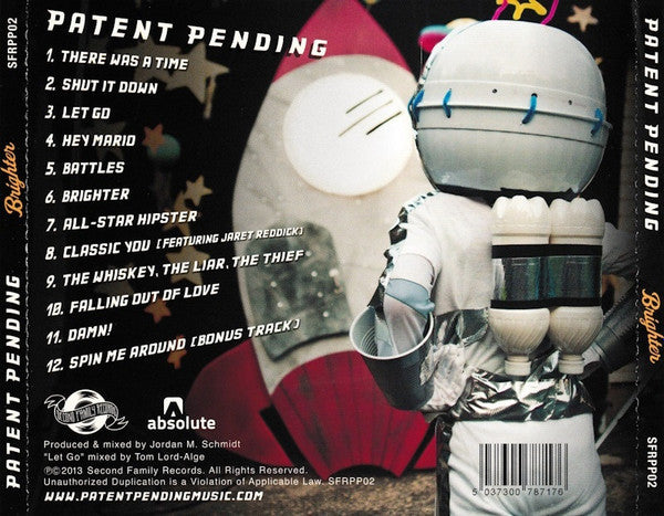 Patent Pending : Brighter (CD, Album)