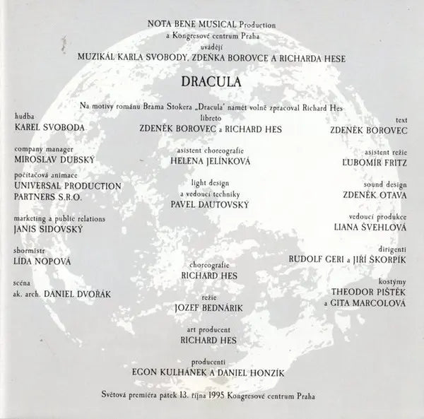 Karel Svoboda, Zdeněk Borovec, Richard Hes : Dracula (Jubilejní Reedice) (CD, Album, RE)