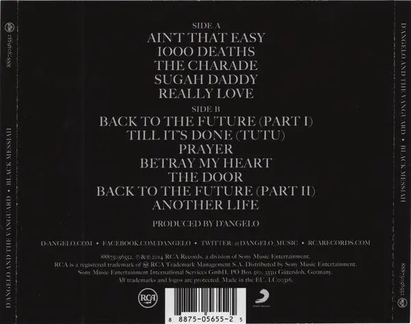 D'Angelo And The Vanguard (3) : Black Messiah (CD, Album)