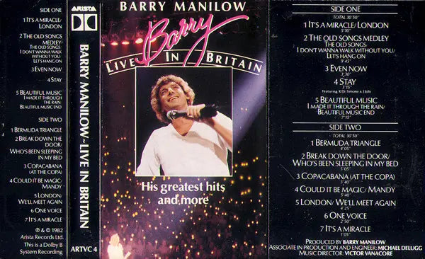 Barry Manilow : Barry Live In Britain (Cass, Album)