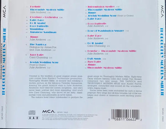 Various : Thoroughly Modern Millie (Original Soundtrack) (CD, Album, RE)