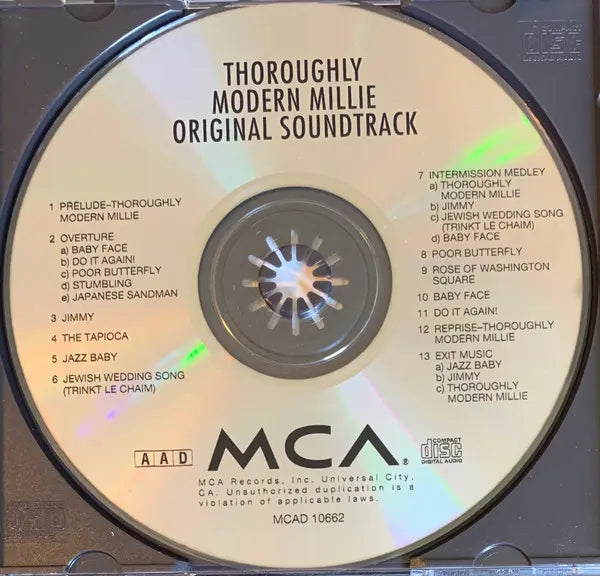 Various : Thoroughly Modern Millie (Original Soundtrack) (CD, Album, RE)