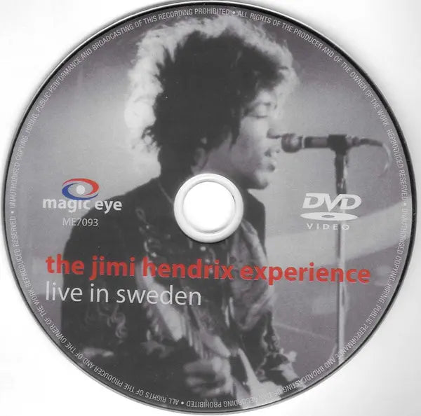 The Jimi Hendrix Experience : Live In Sweden (DVD, Unofficial, NTSC)