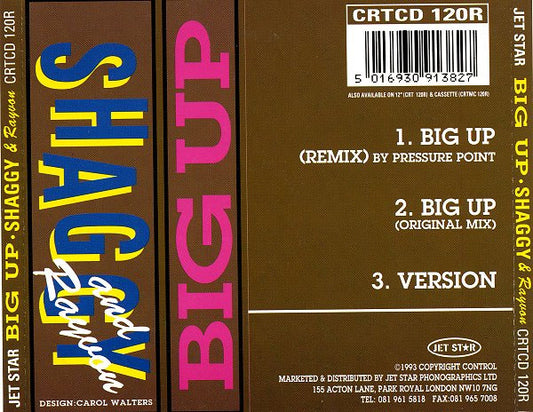 Shaggy And Rayvon : Big Up (CD, Single)