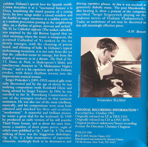 Sviatoslav Richter, Joseph Haydn / Claude Debussy / Sergei Prokofiev : Richter In Paris (CD, Album, RE)