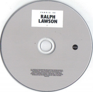 Ralph Lawson : Fabric 33 (CD, Mixed)