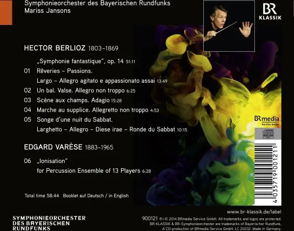 Hector Berlioz / Edgard Varèse - Symphonie-Orchester Des Bayerischen Rundfunks, Mariss Jansons : Symphonie Fantastique / Ionisation (CD, Album)