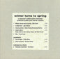 Various : Winter Turns To Spring (A Seasonal Collaboration Between Unknown Public And Warner Classics) (CD, Comp)