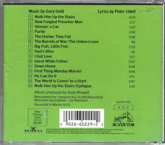 Gary Geld : "Purlie" - The Original Broadway Cast Recording (CD, Album, RE)