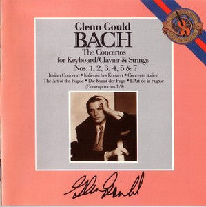 Glenn Gould, Columbia Symphony Orchestra, Vladimir Golschmann - Johann Sebastian Bach : The Concertos For Keyboard/Clavier & Strings Nos. 1, 2, 3, 4, 5, & 7; Italian Concerto; The Art Of The Fugue (Contrapunctus 1-9) (2xCD, Comp, RM)