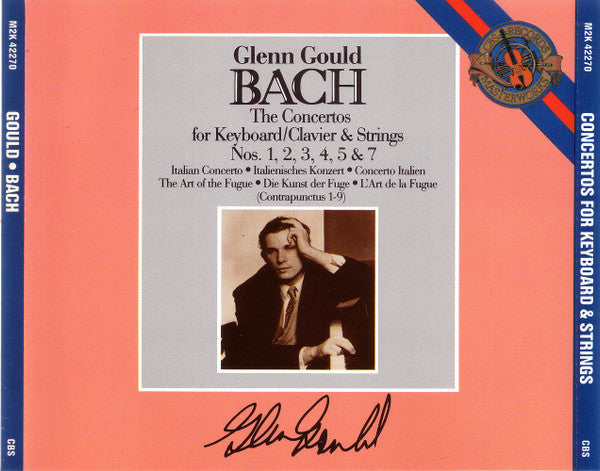 Glenn Gould, Columbia Symphony Orchestra, Vladimir Golschmann - Johann Sebastian Bach : The Concertos For Keyboard/Clavier & Strings Nos. 1, 2, 3, 4, 5, & 7; Italian Concerto; The Art Of The Fugue (Contrapunctus 1-9) (2xCD, Comp, RM)