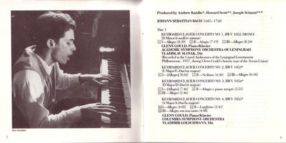 Glenn Gould, Columbia Symphony Orchestra, Vladimir Golschmann - Johann Sebastian Bach : The Concertos For Keyboard/Clavier & Strings Nos. 1, 2, 3, 4, 5, & 7; Italian Concerto; The Art Of The Fugue (Contrapunctus 1-9) (2xCD, Comp, RM)