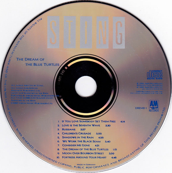 Sting : The Dream Of The Blue Turtles (CD, Album)