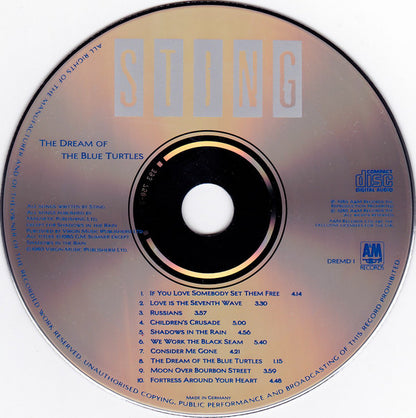 Sting : The Dream Of The Blue Turtles (CD, Album)