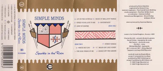 Simple Minds : Sparkle In The Rain (Cass, Album, Bla)