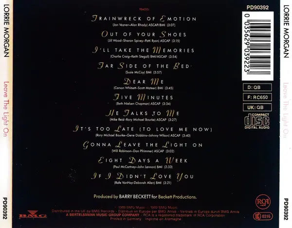 Lorrie Morgan : Leave The Light On (CD)