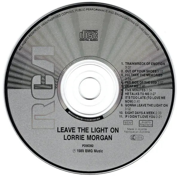 Lorrie Morgan : Leave The Light On (CD)