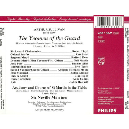 Gilbert & Sullivan - Sylvia McNair · Jean Rigby · Kurt Streit · Thomas Allen · The Academy Of St. Martin-in-the-Fields & Chorus Of St Martin In The Fields · Sir Neville Marriner : The Yeomen Of The Guard (2xCD, Album)
