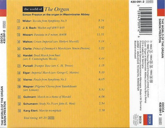Simon Preston : The World Of The Organ (CD, Comp)