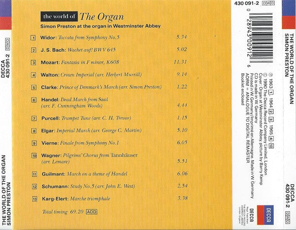 Simon Preston : The World Of The Organ (CD, Comp)