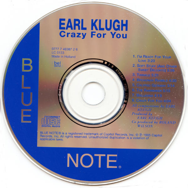 Earl Klugh : Crazy For You (CD, Album, RE, RM)