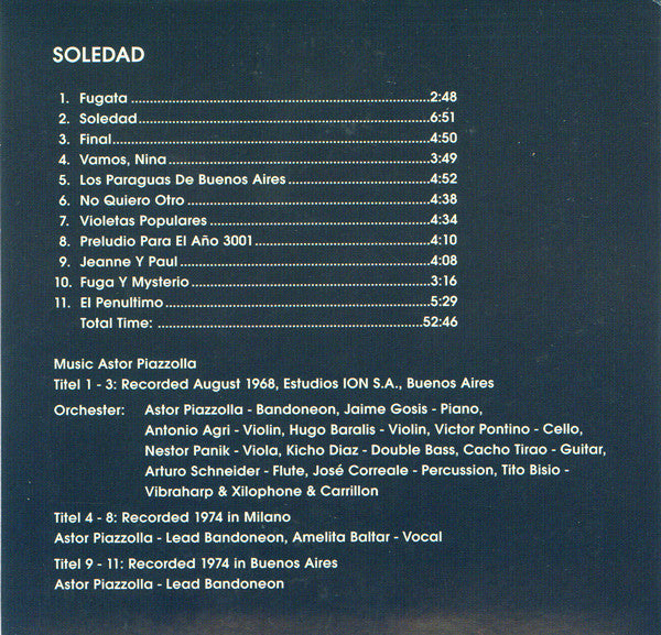 Astor Piazzolla : Astor Piazzolla (10xCD, Comp, RE + Box)