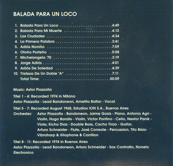 Astor Piazzolla : Astor Piazzolla (10xCD, Comp, RE + Box)